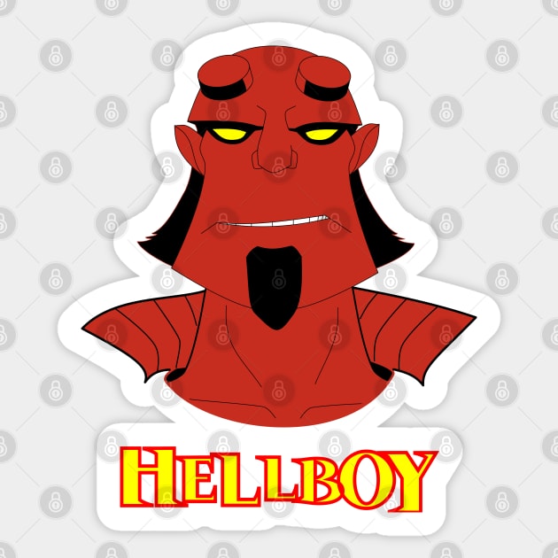 Hellboy Sticker by Jim Has Art